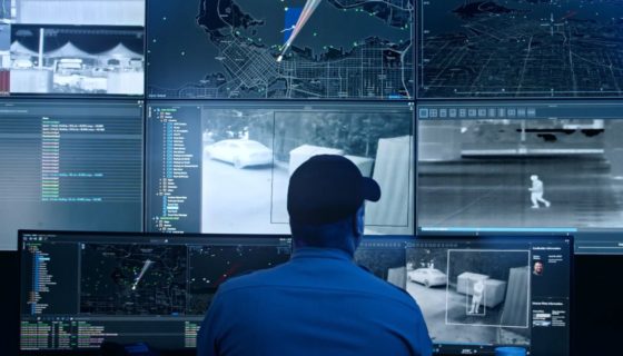 Security monitoring room