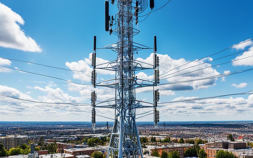 a cellular phone network uses towers to transmit calls