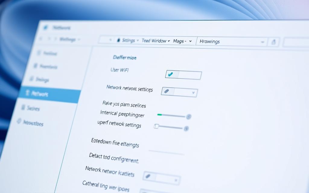 Windows network settings