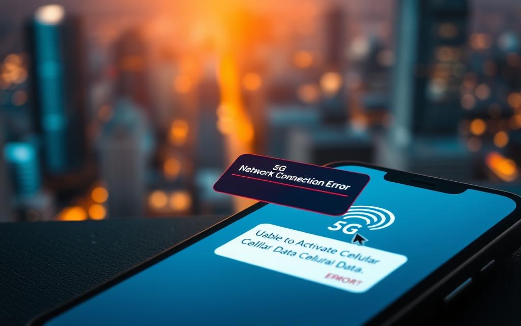 cellular data network activation issues