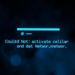could not activate cellular data network