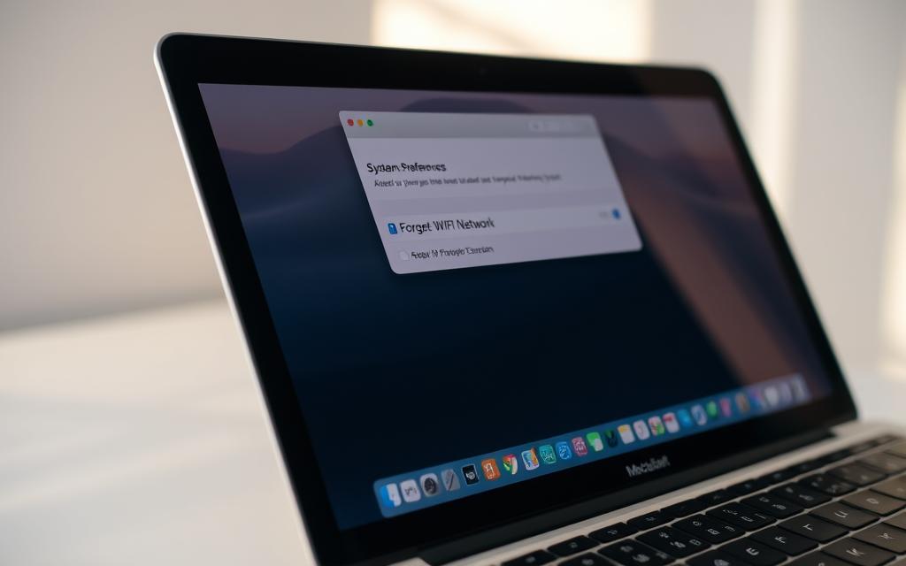 how to forget wifi network on mac