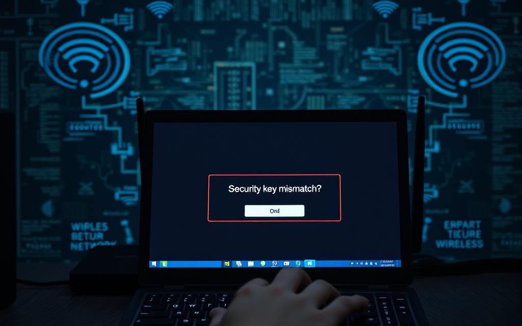 network security key mismatch