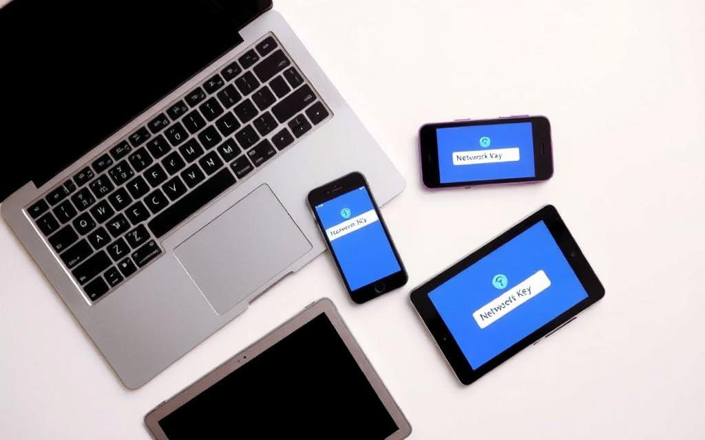 network security key on different devices