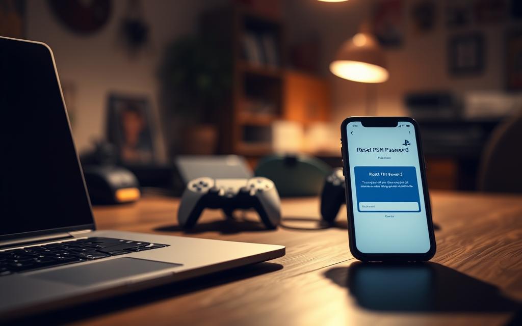 reset PSN password